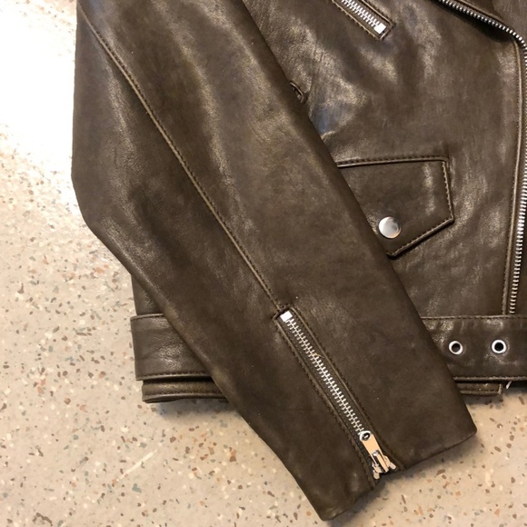 Club Monaco Vaeda Leather Jacket // Size XS